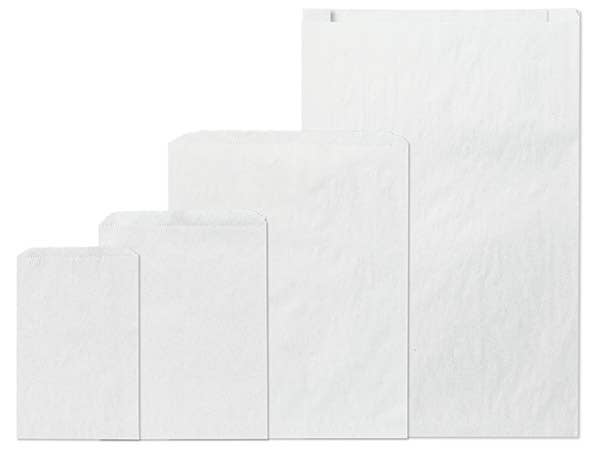 Brown & White Kraft Paper Merchandise Bags