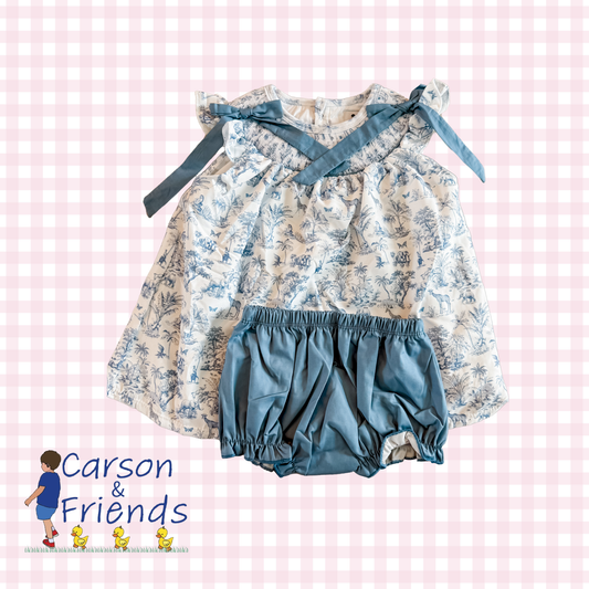 Carson and Friends Safari Toile Bloomer Set