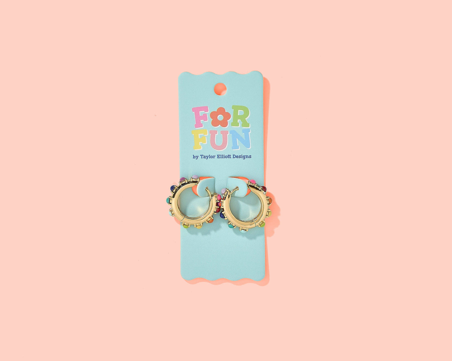 Huggie Earrings Colorful Beads Miley