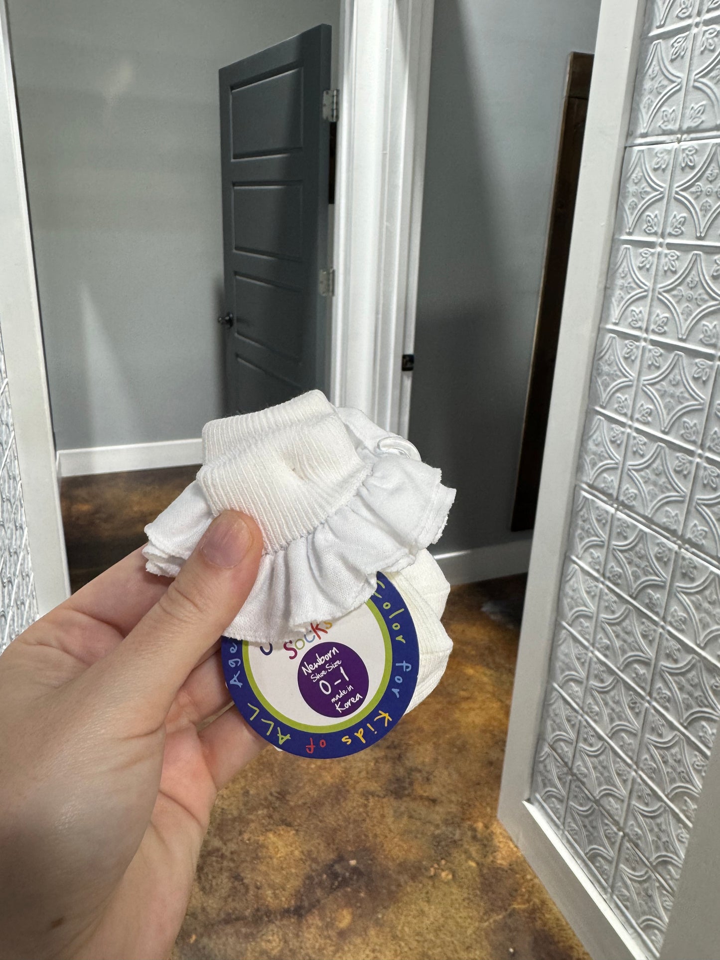 Ruffle Sock Size 0-1 Newborn