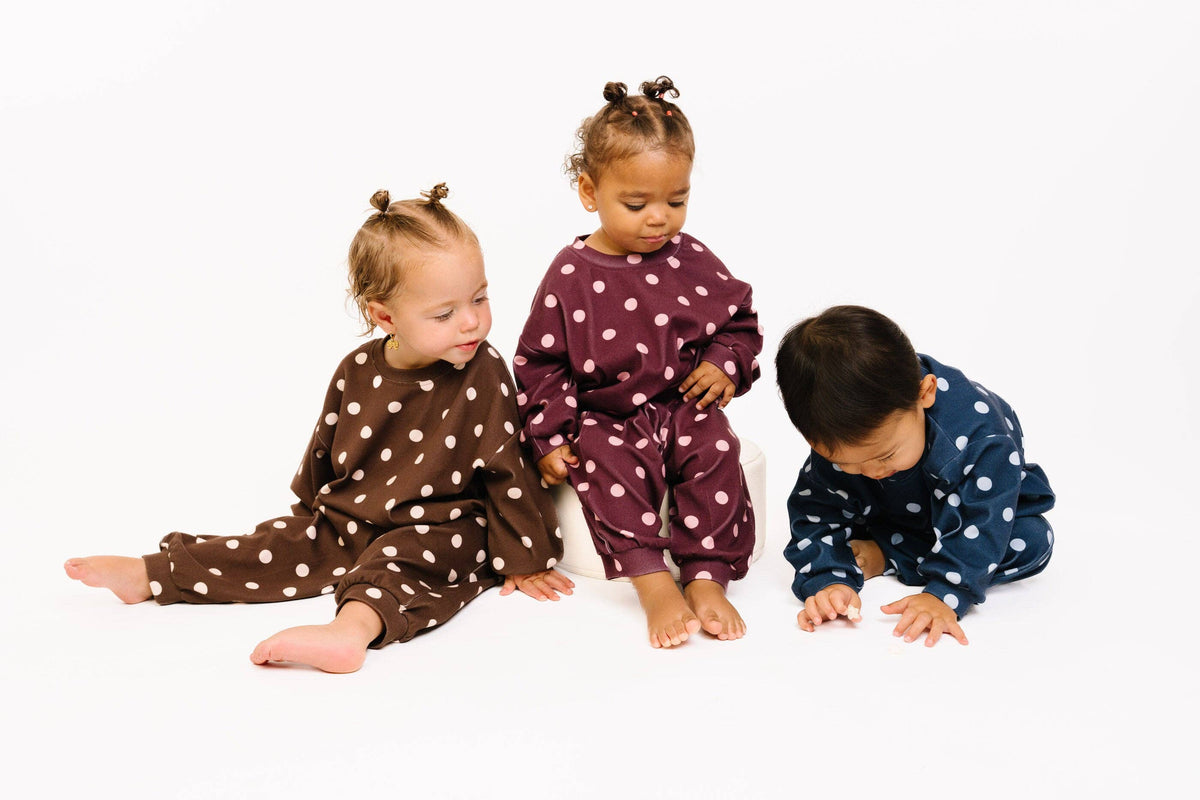 Espresso Polkadot Sweatsuit