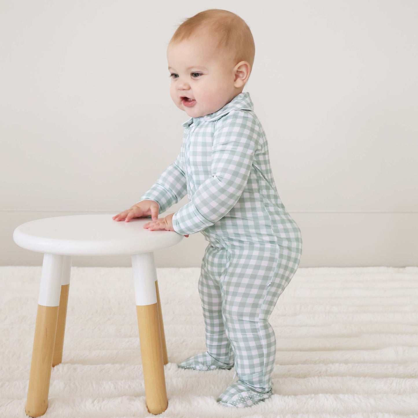 Gingham Footie