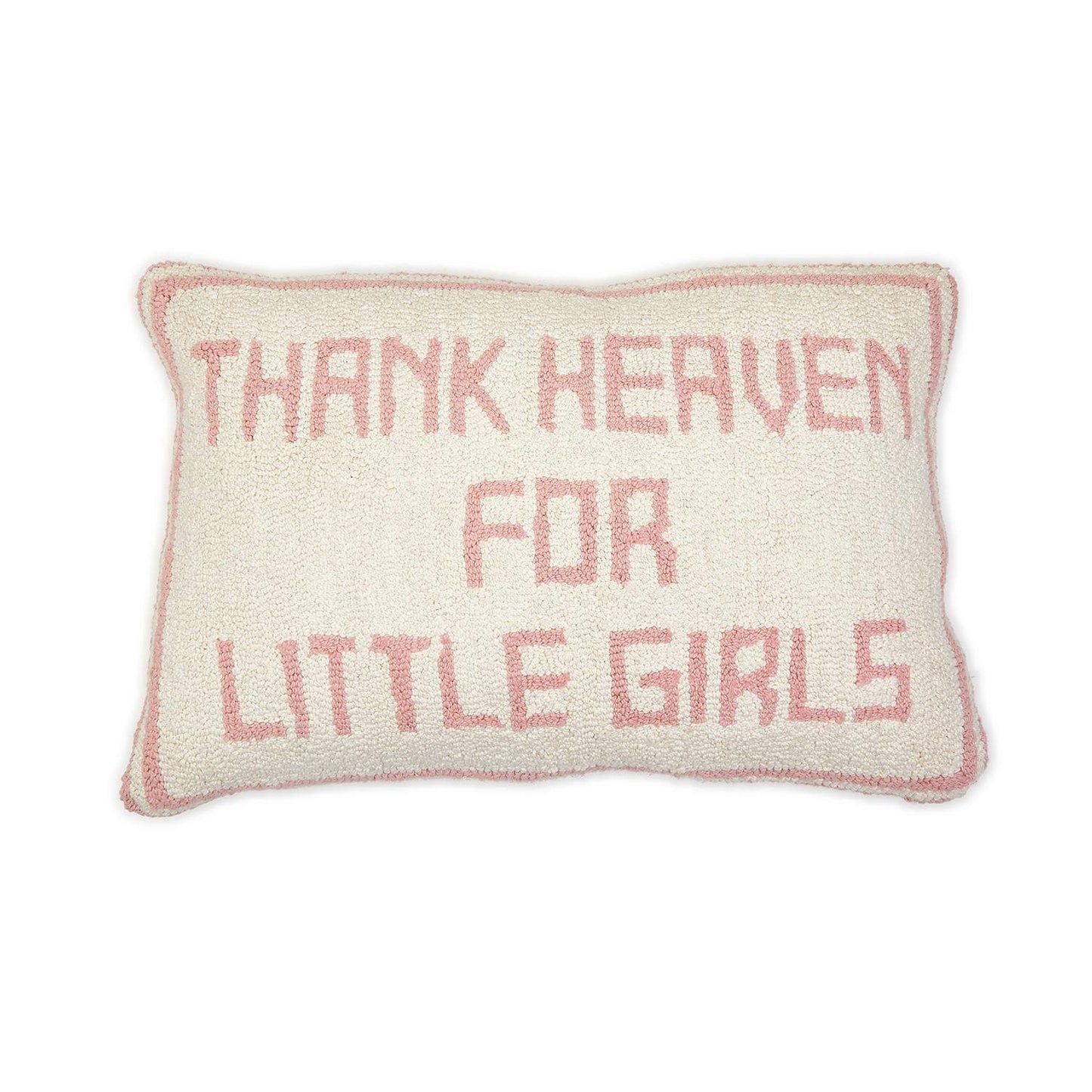 Thank Heaven S/2 Punch Embroidery Decorative Throw Pillow