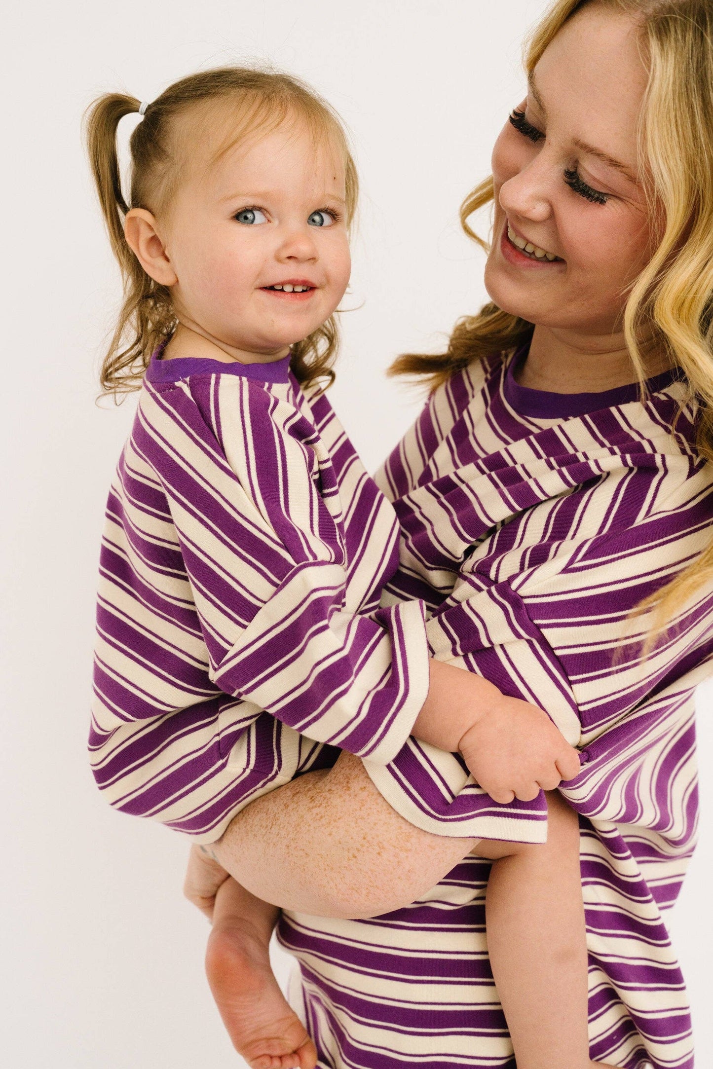 Plum Stripe Slouchy Set