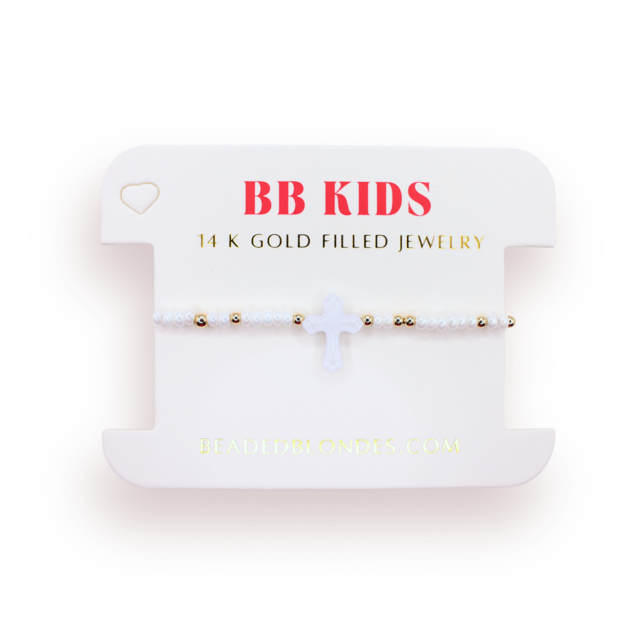 Lilac Cross Bracelet on Color (Kids Size)