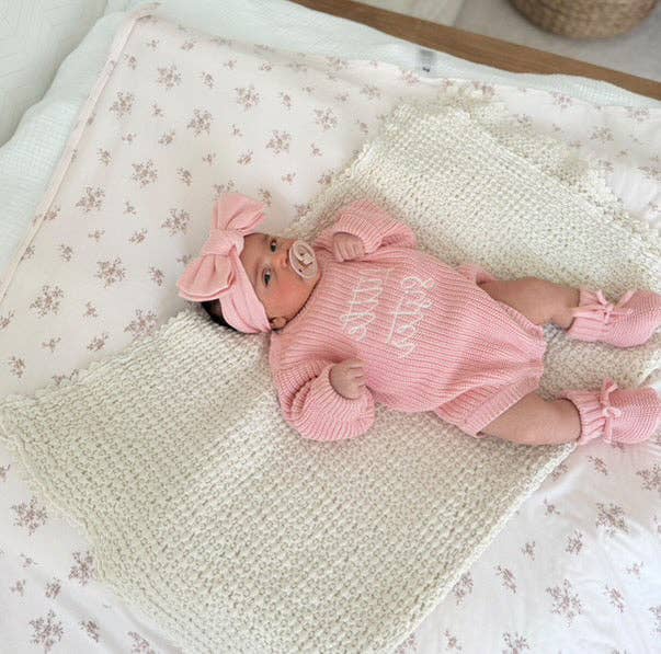 Sibling Announcement Romper: Sky / NB / Little Brother