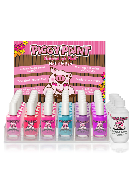 Acrylic Display (Top 6 Polishes) Non-Toxic Kids Nail Polish