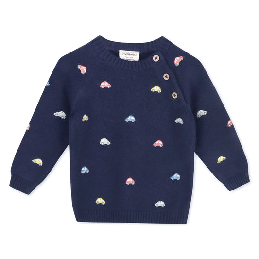 Mini Cars Sweater