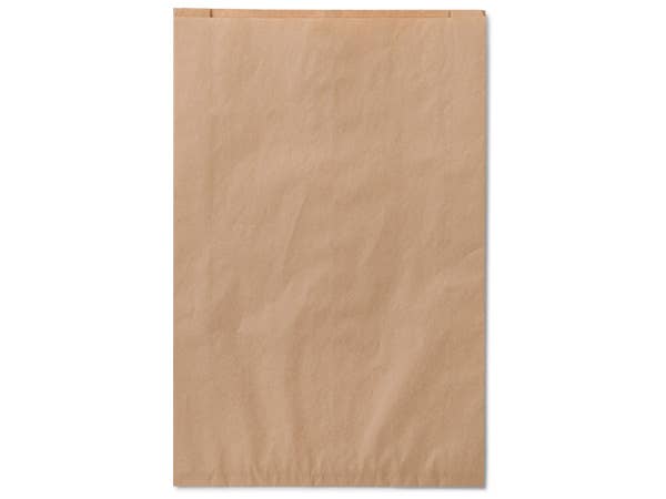 Brown & White Kraft Paper Merchandise Bags