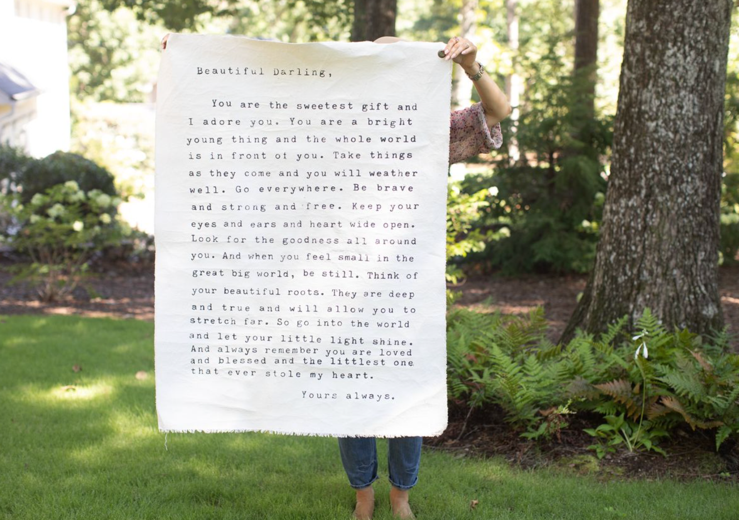 Letter for Sophie (Beautiful Darling) Hand Painted Wall Hanging