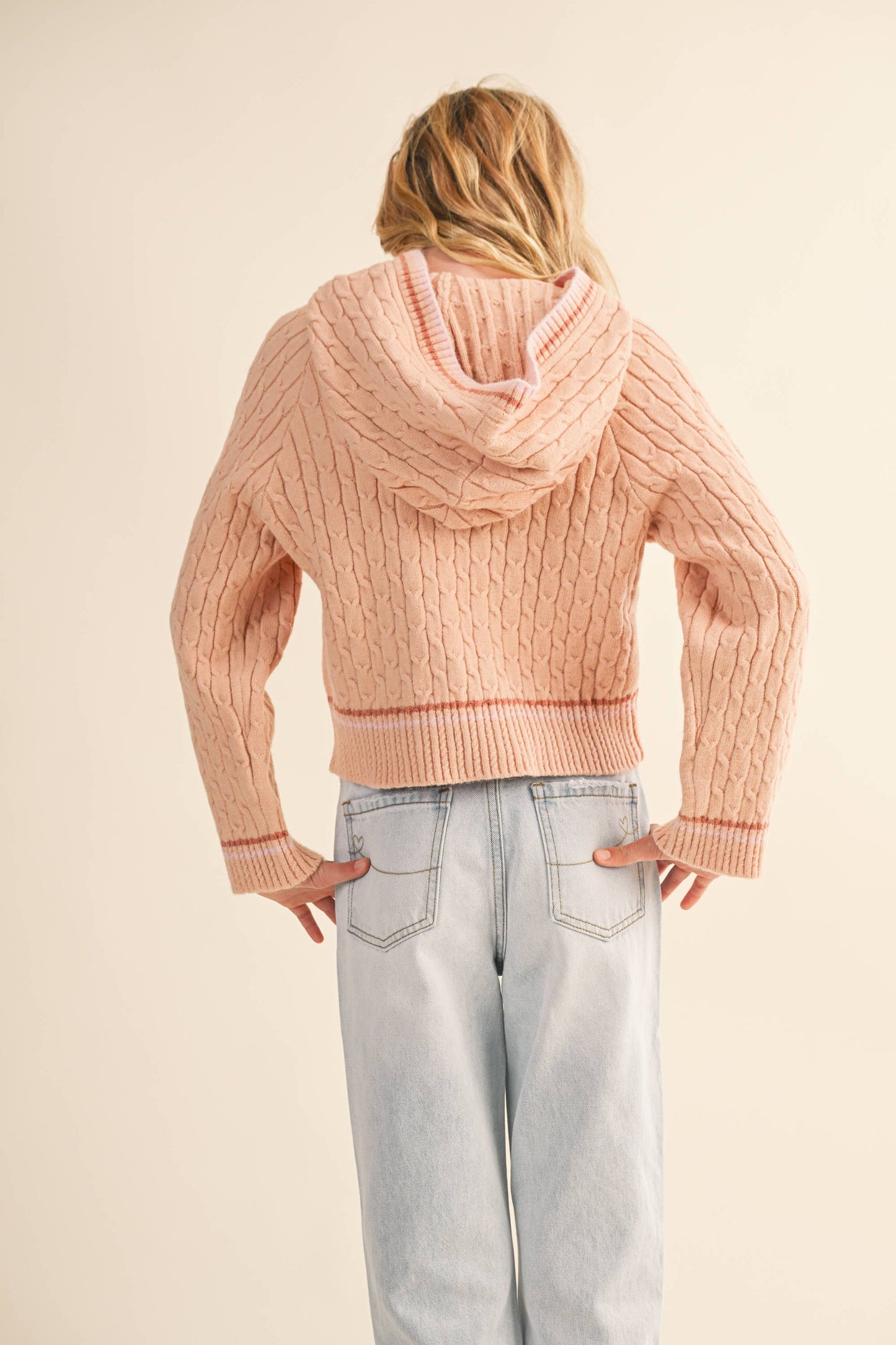KIDS GIRLS HOODED SWEATER