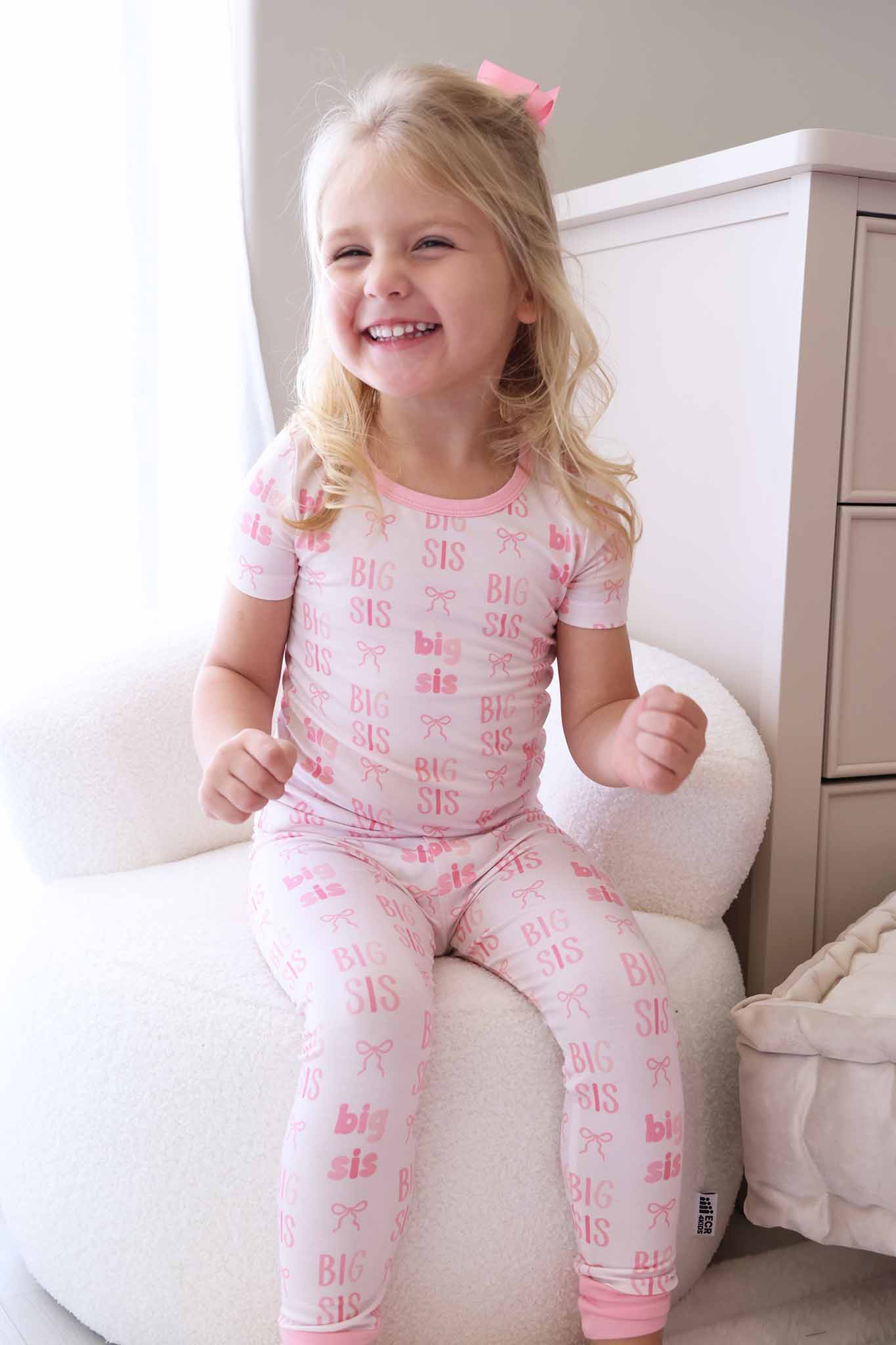Two Piece PJ Set Big Sis