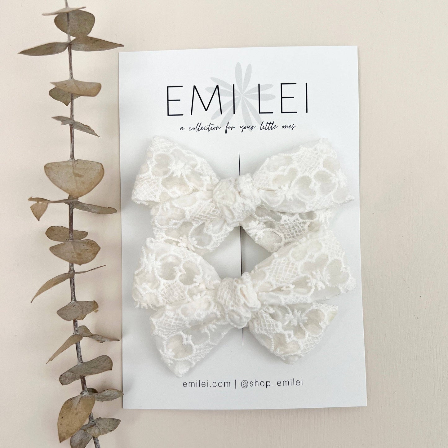 Pigtail Bow Clips