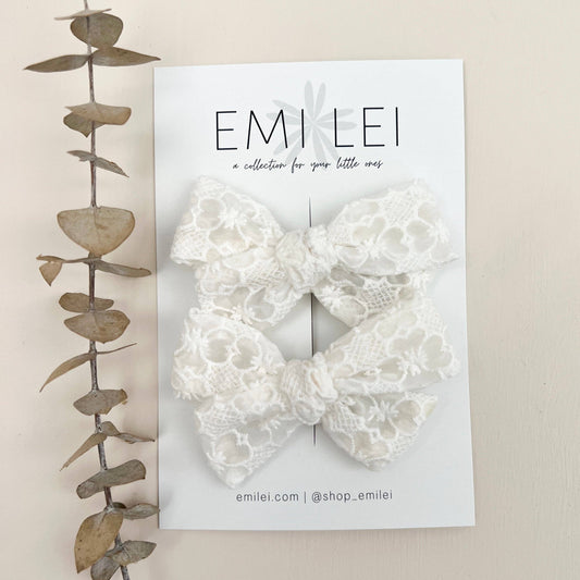 Pigtail Bow Clips
