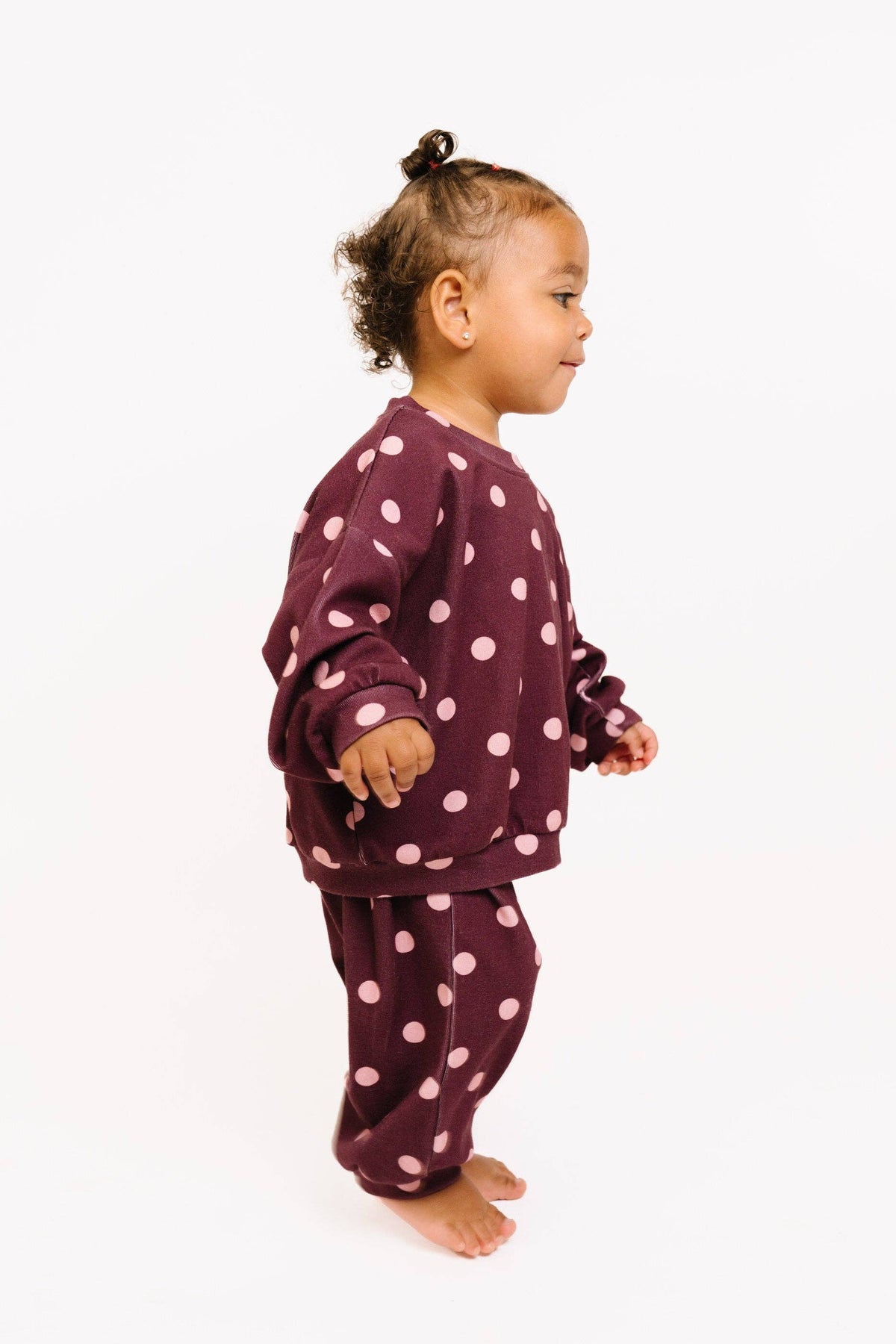 Mulberry Polkadot Sweatsuit