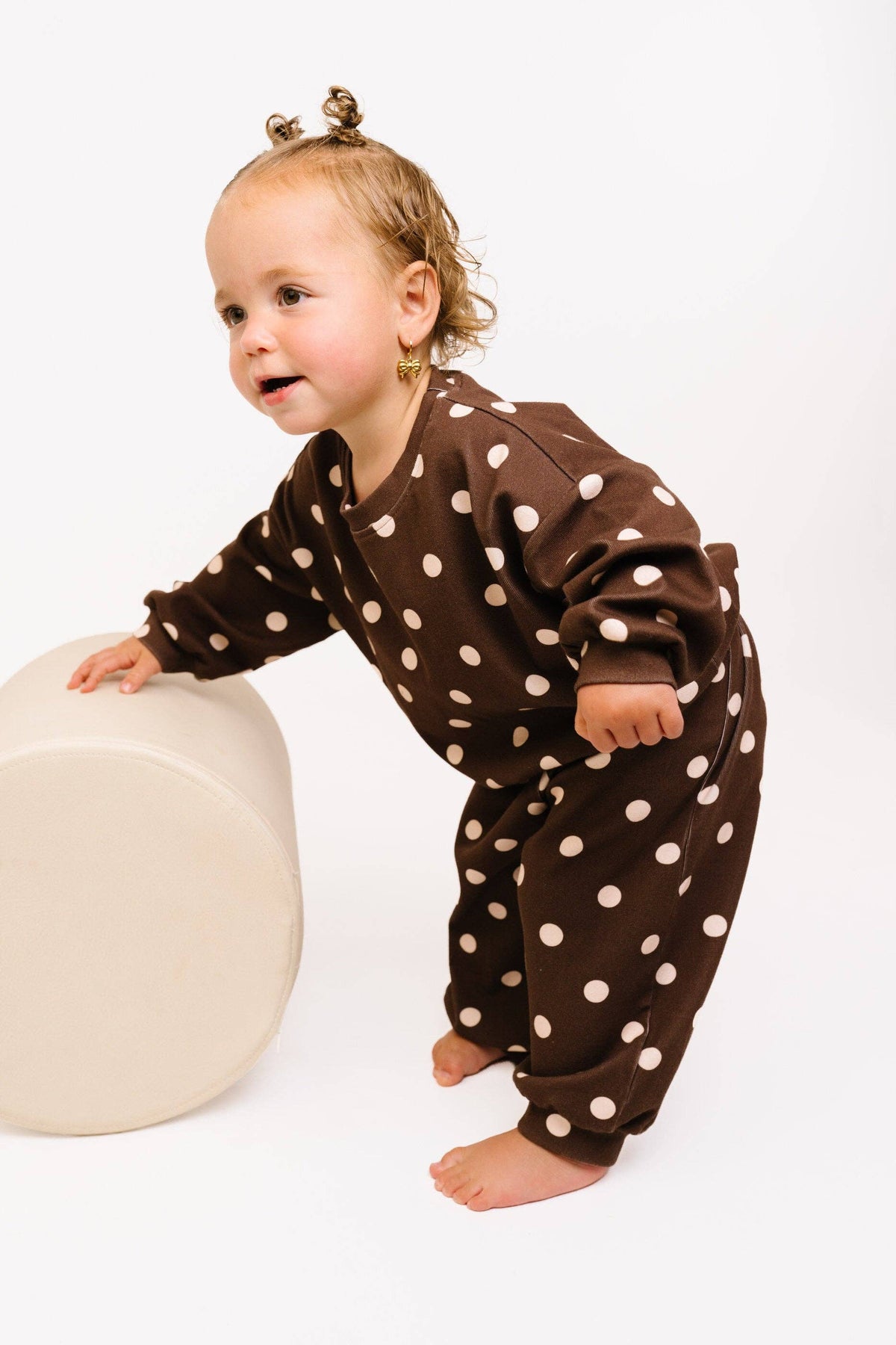 Espresso Polkadot Sweatsuit