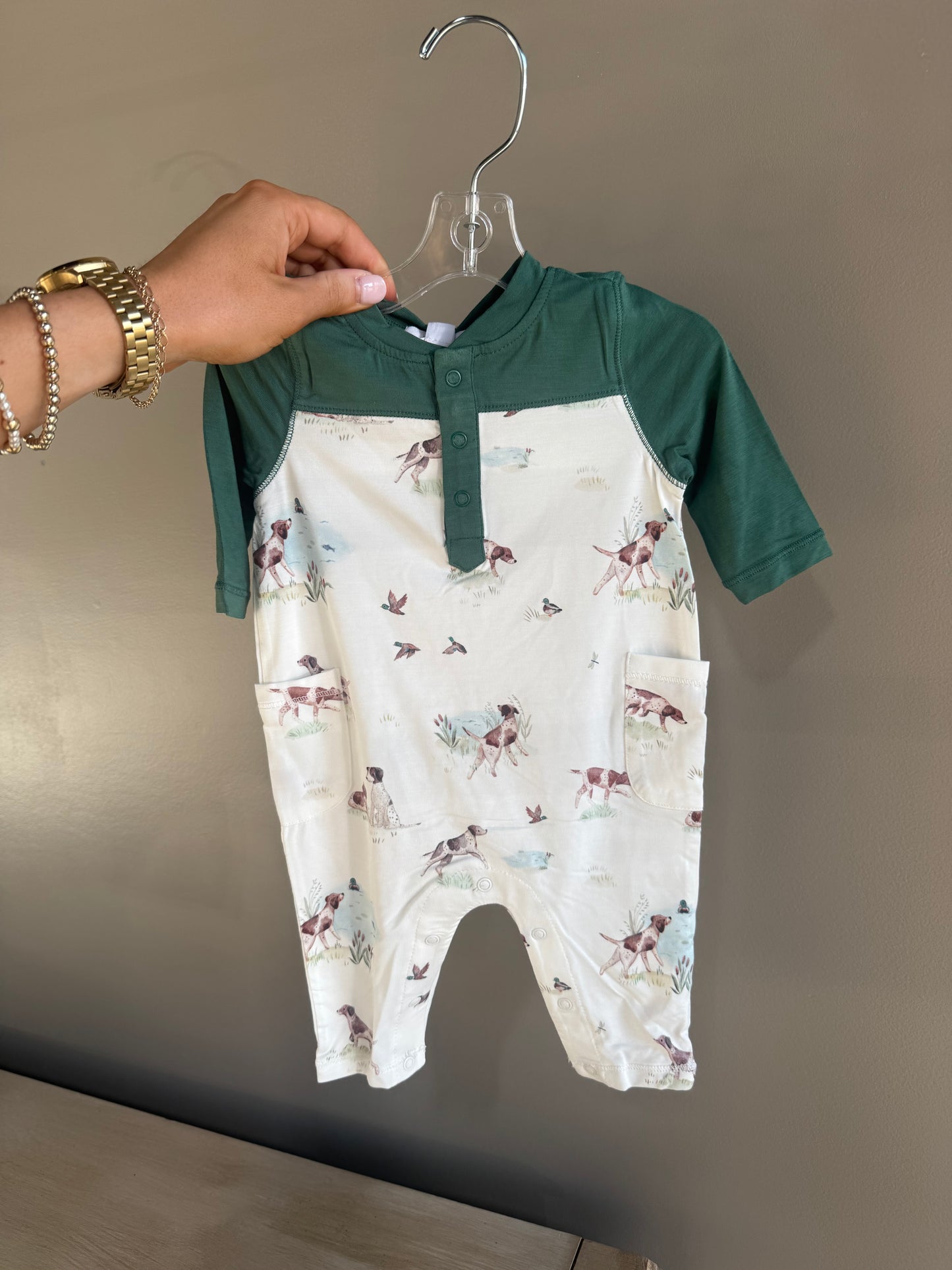 Pointer Pups Romper