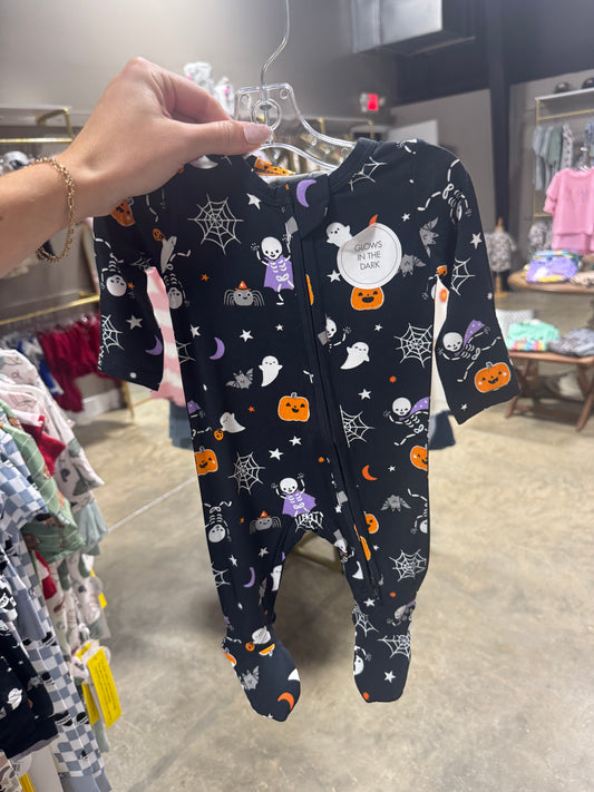 Halloween Skeleton Footie