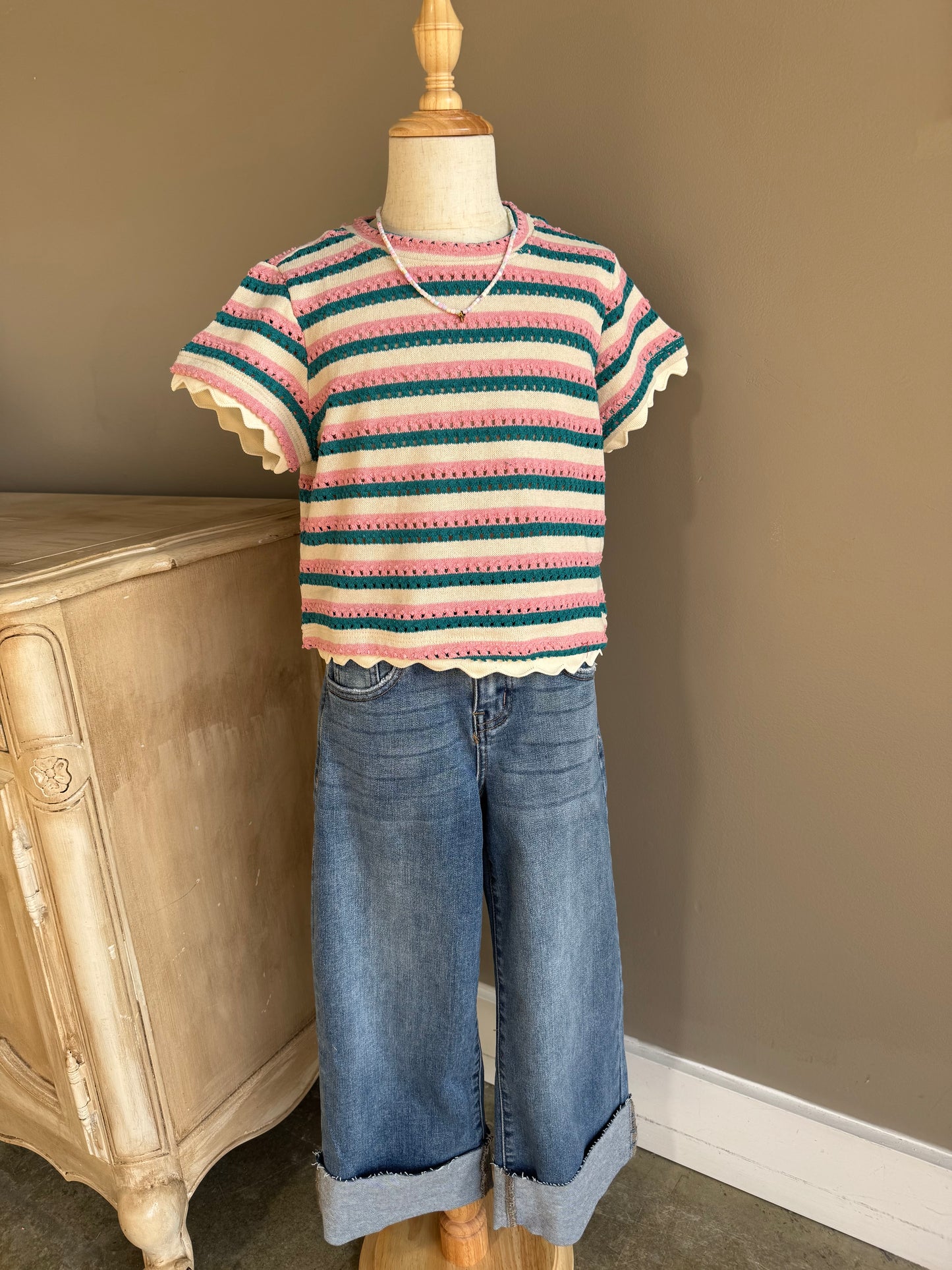 Open Knit Top