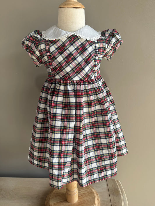 Ivory Tartan Dress