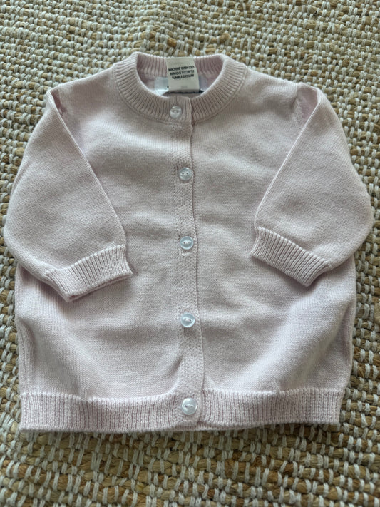 Front Button Cardigan Pink