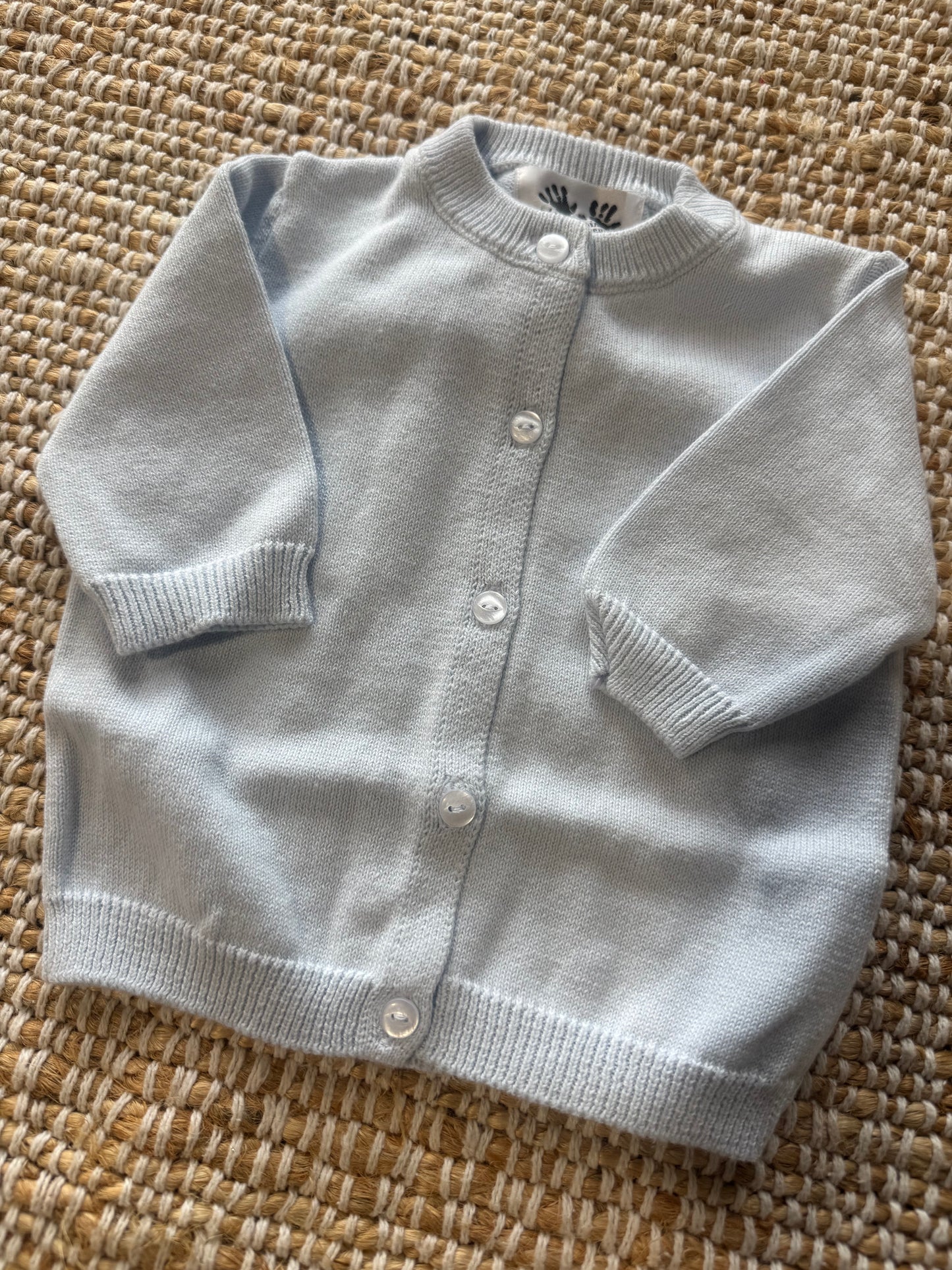 Front Button Cardigan Blue