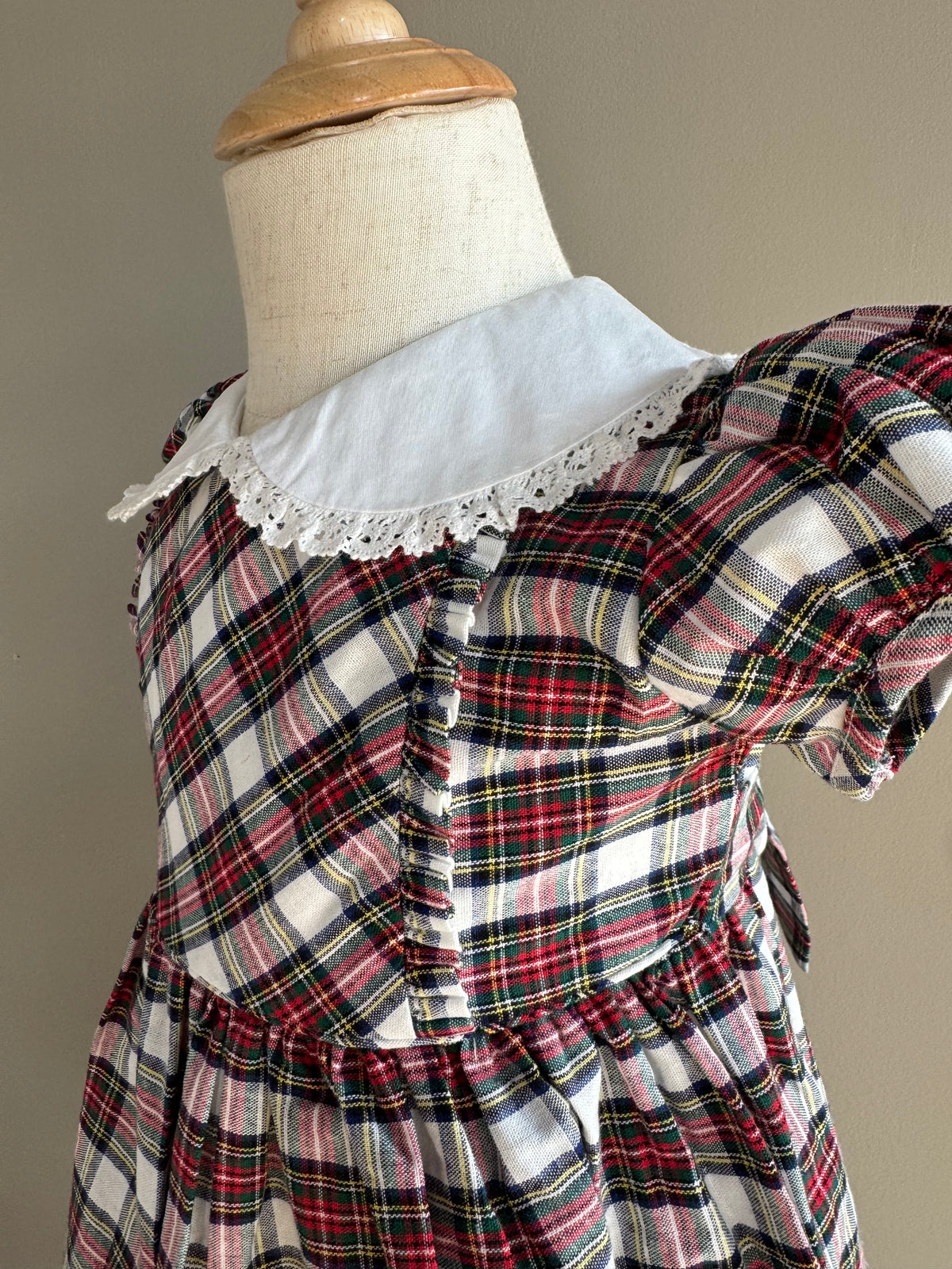 Ivory Tartan Dress