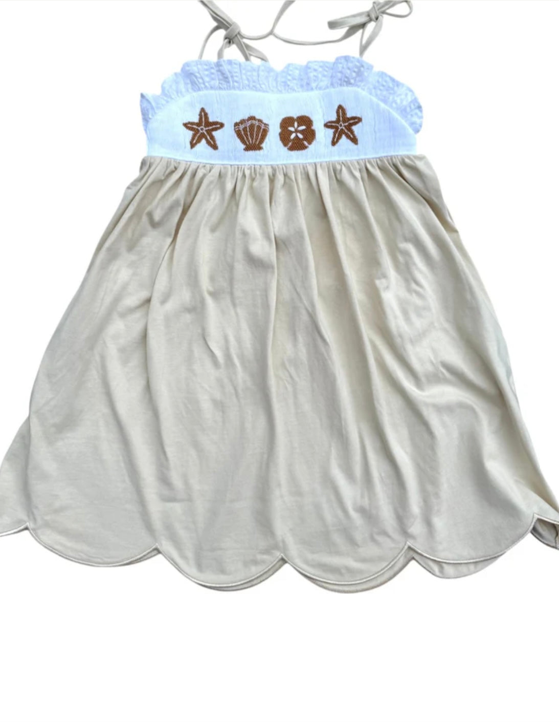 Hand smocked shell dress