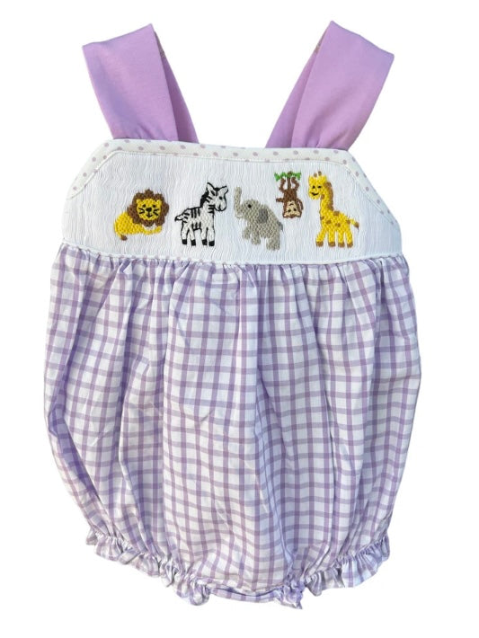Hand smocked Zoo Bubble