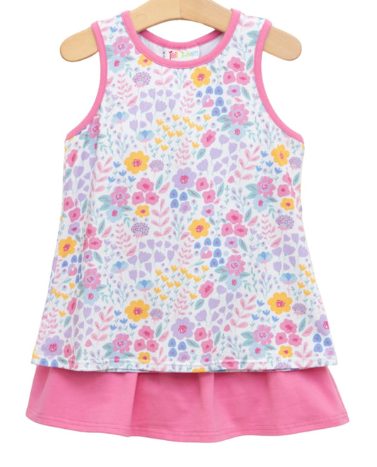 Poppies and Petals Bow Back Skort Set