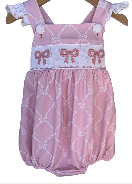 Hand Smocked Bow Bubble