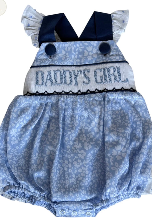 Daddy’s Girl Hand Smocked Bubble