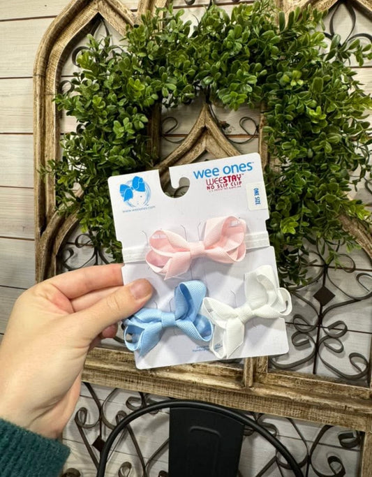 3 Pack Tiny GG Bow with Band