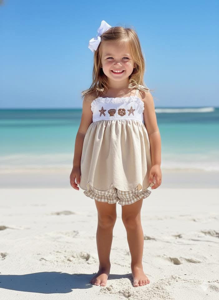 Hand Smocked Bloomer Set