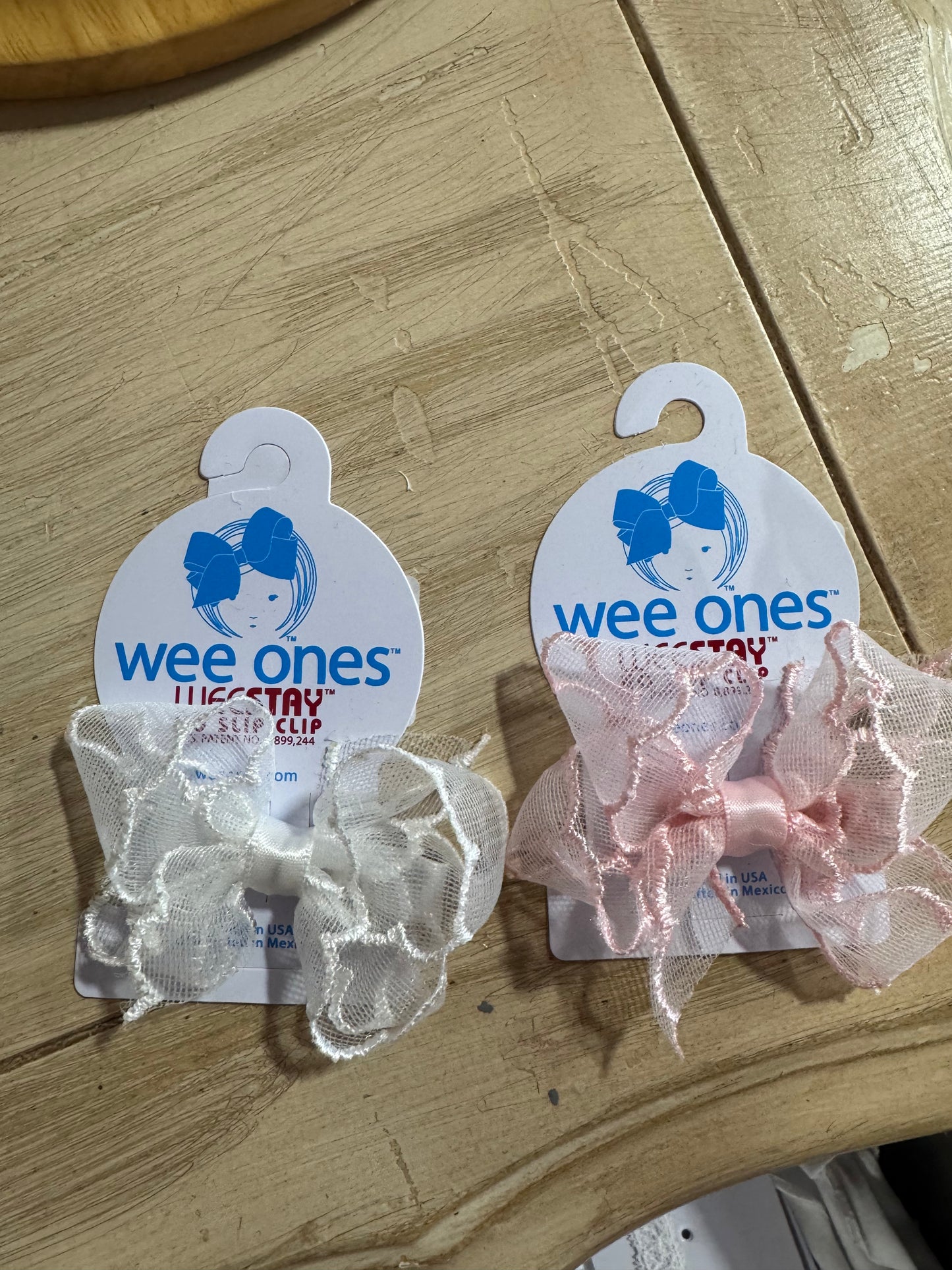Mini Organza Bow on a Clip