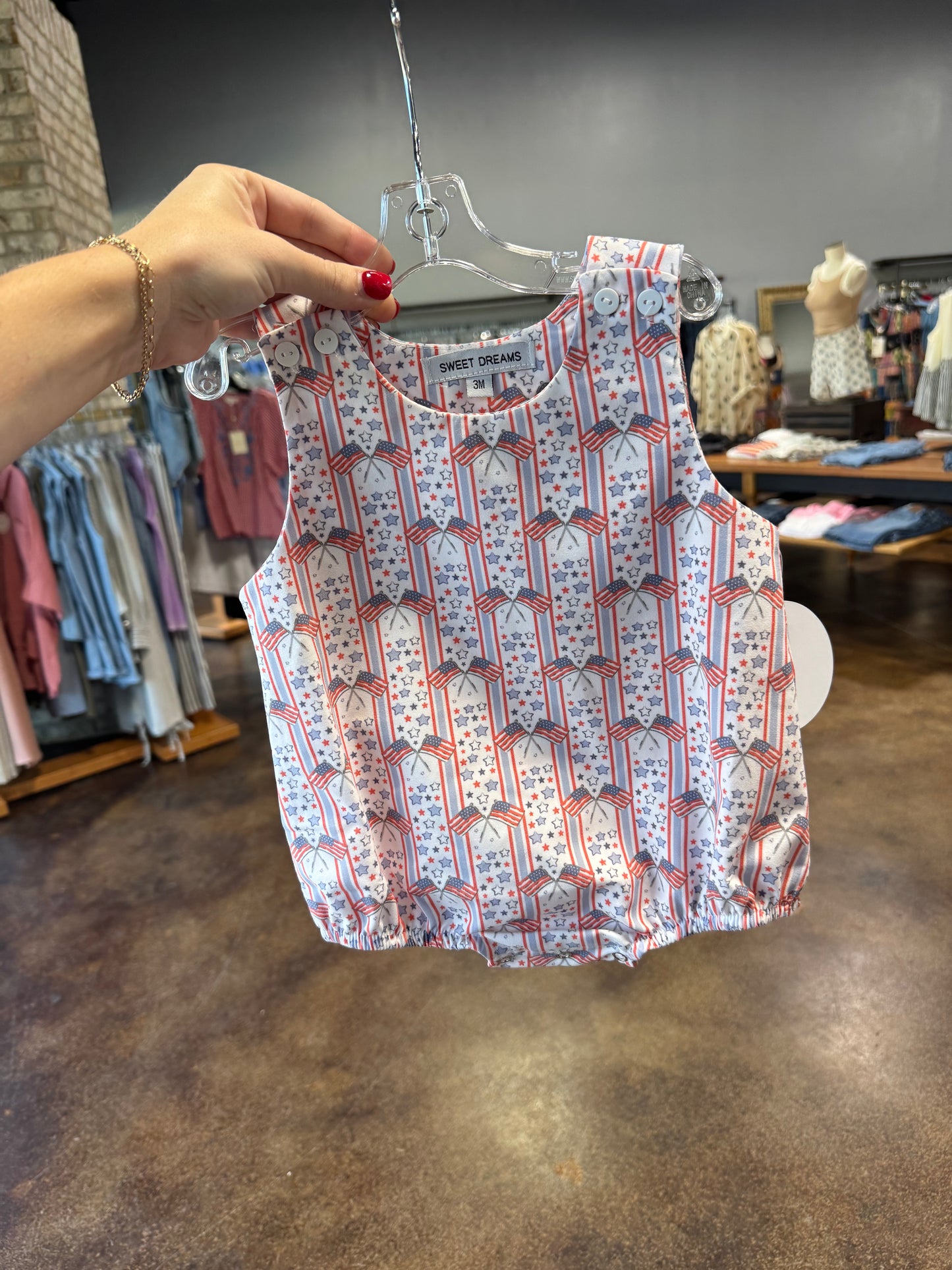 Patriotic Bubble/Romper
