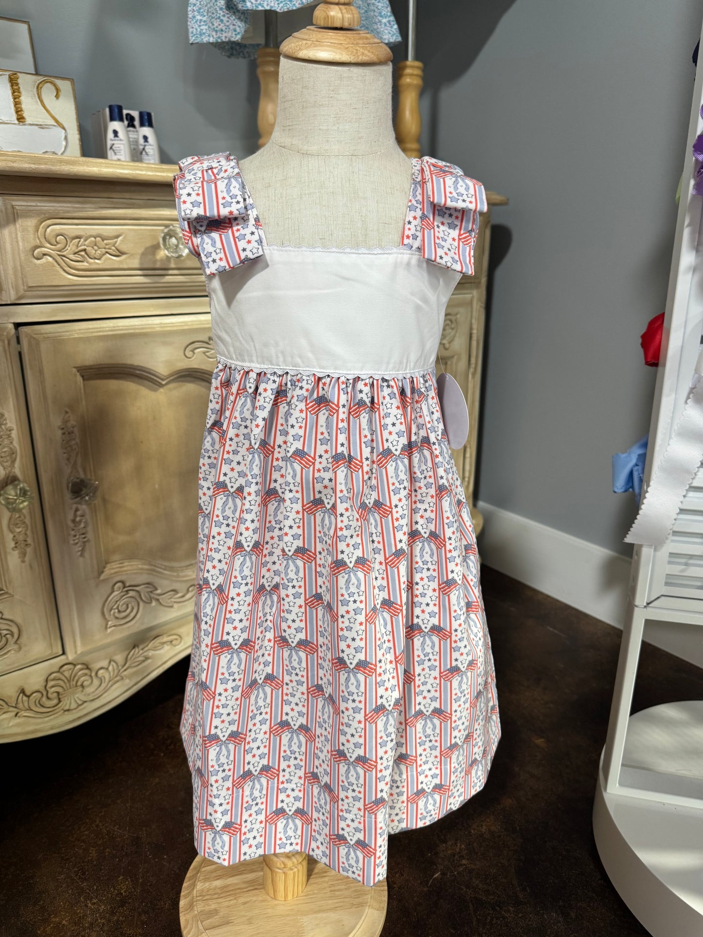 Patriotic Bubble/Diaper Set/Dress