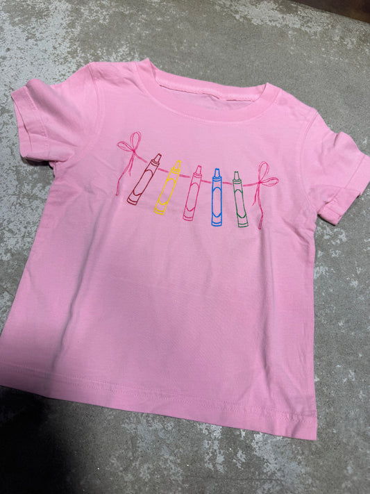 Pink Crayons Tee