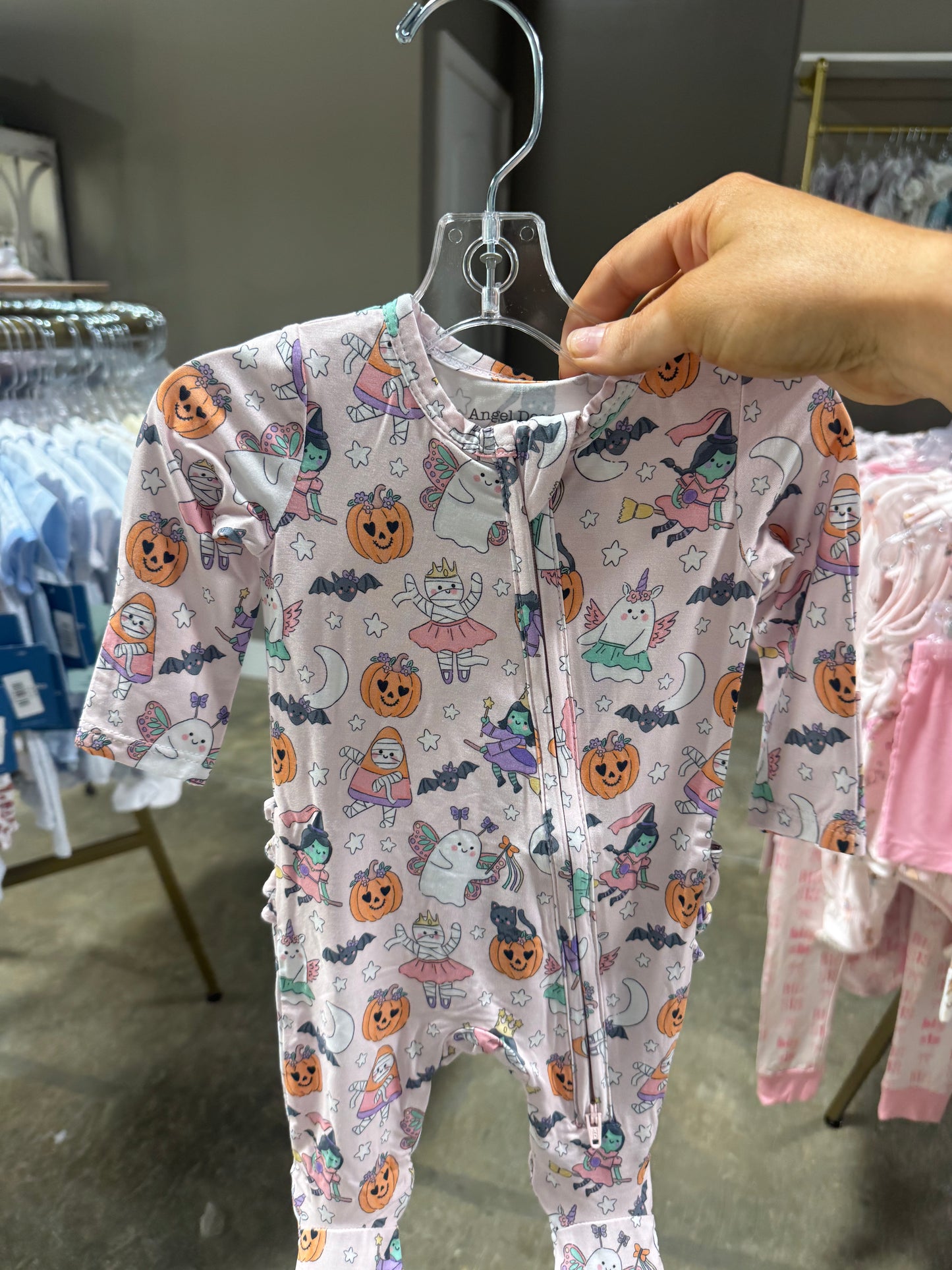 Halloween Monster Zipper Footie