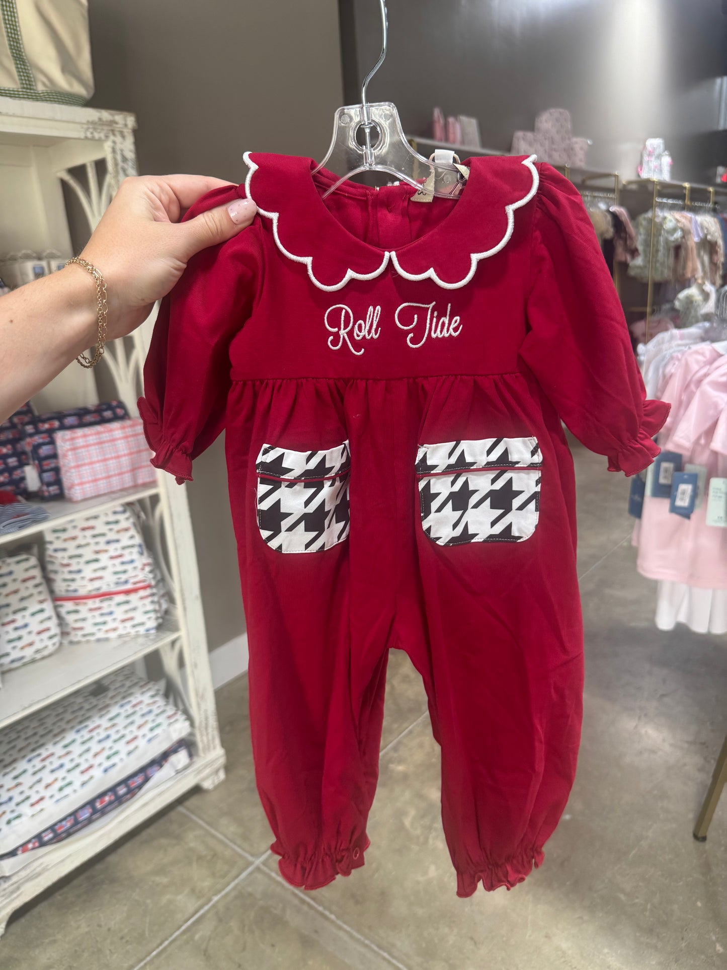 Houndstooth Romper
