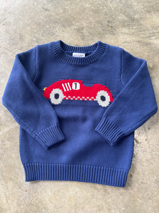 RACECAR CREWNECK SWEATER