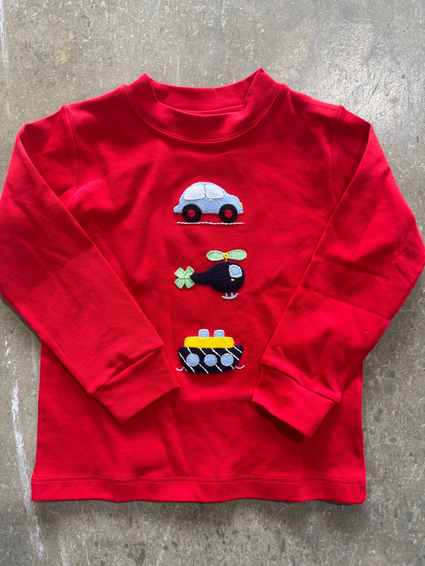 Helicopter Red Tee