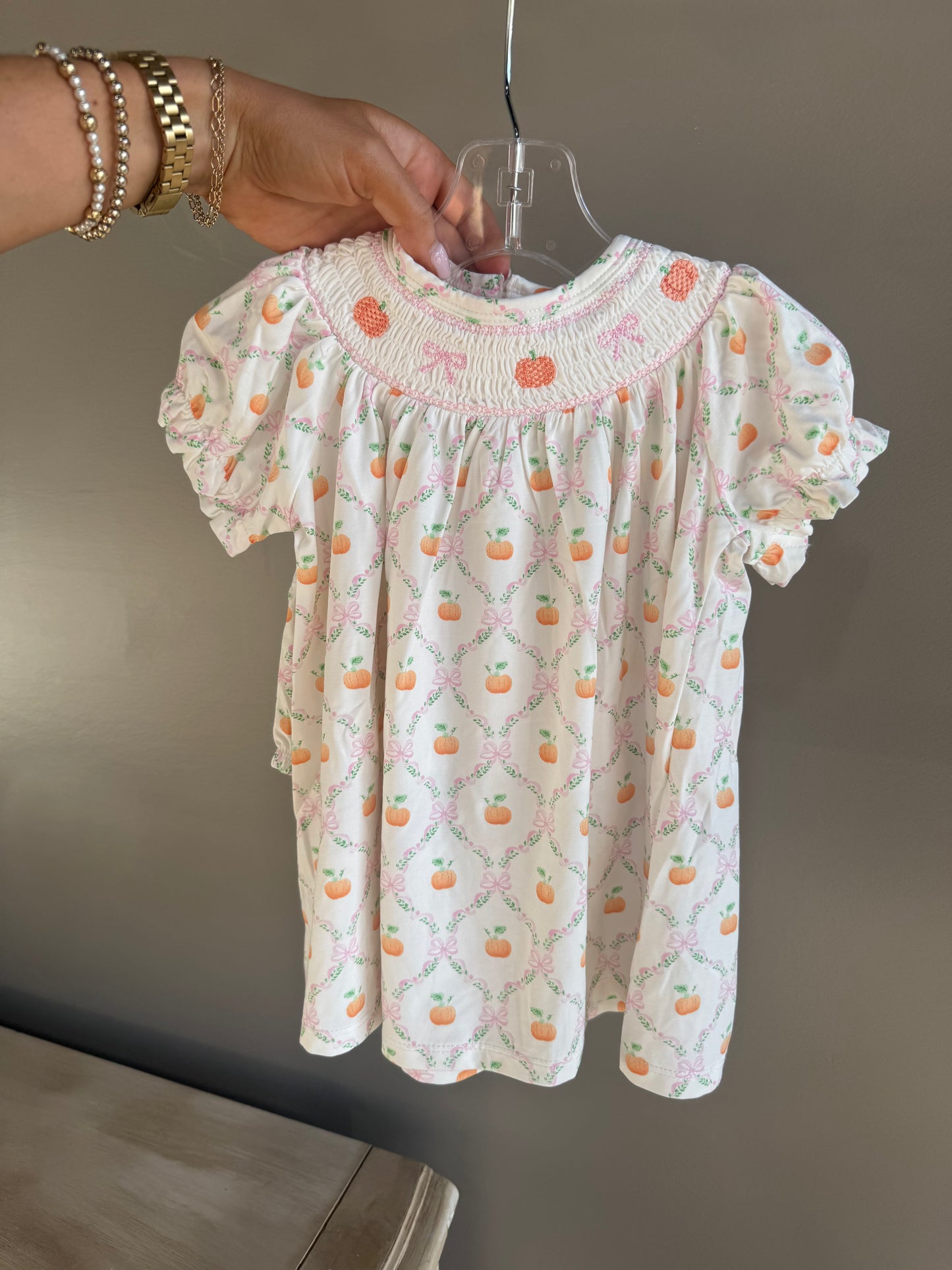 Pumpkin Trellis Dress