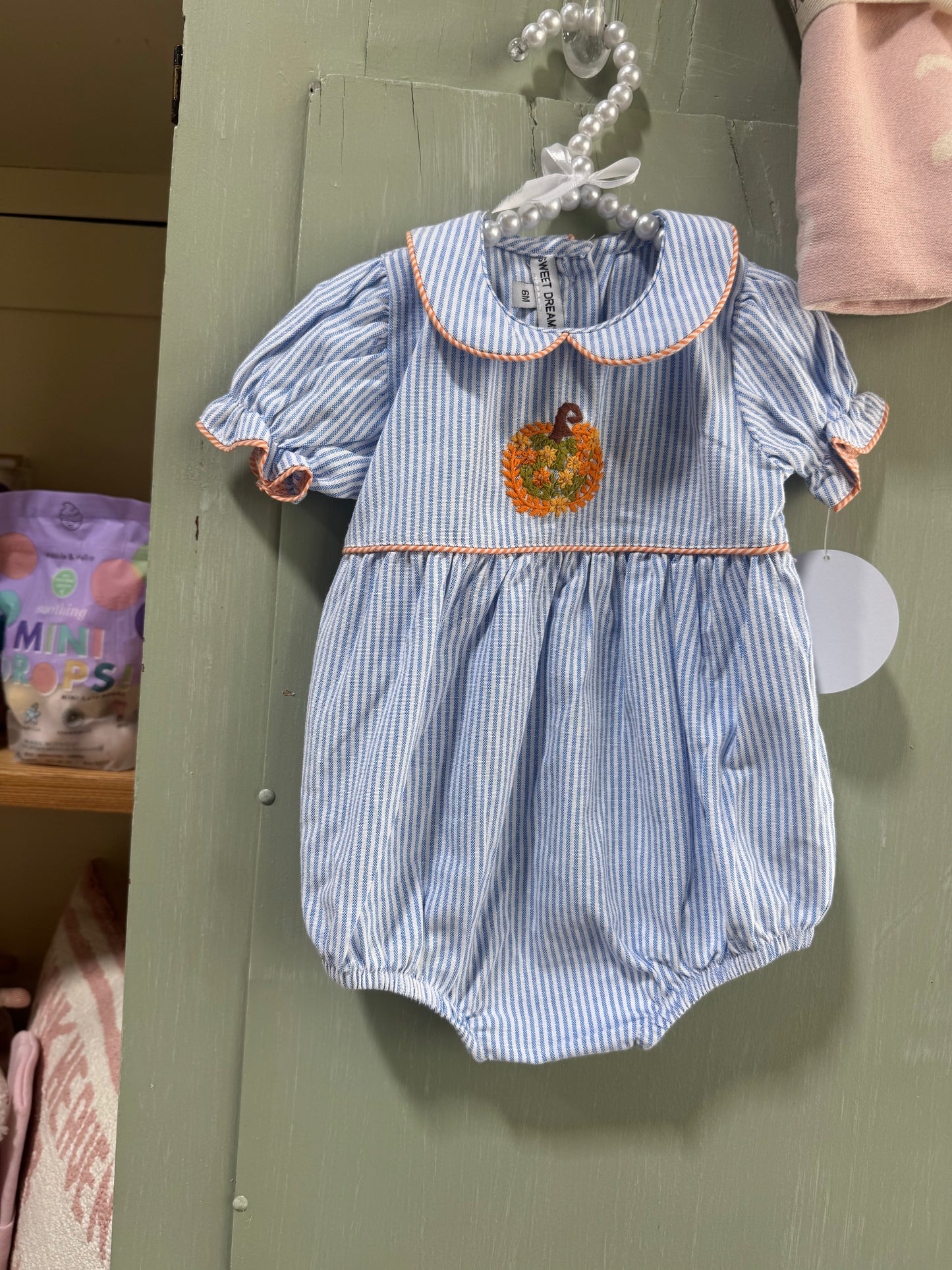 Embroidered Pumpkin Bubble