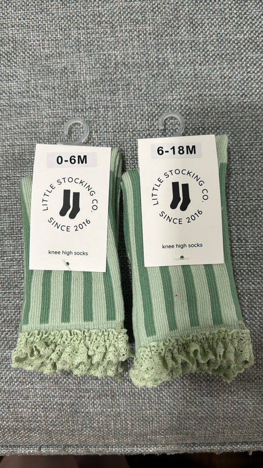 Mint Stripe Socks
