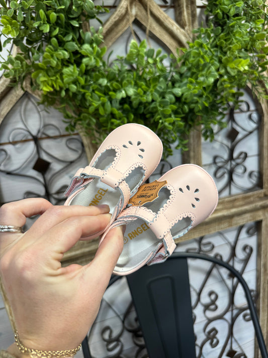 Pink Dottie Scalloped Perforated MJ