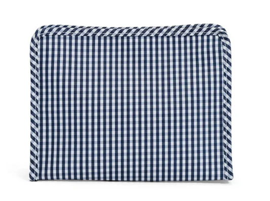 ROADIE LARGE Zip Pouch - GINGHAM NAVY