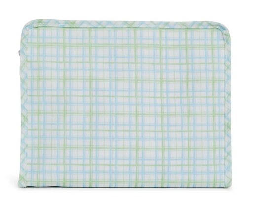 TRVL Design - Roadie Large Zip Pouch Classic Plaid Green