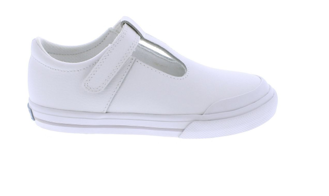 Drew White Leather