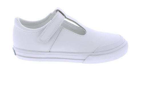 Drew White Leather